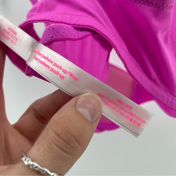 Victoria’s Secret PINK Wear Everywhere Push-Up Bra Pink 34D - Picture 5 of 7